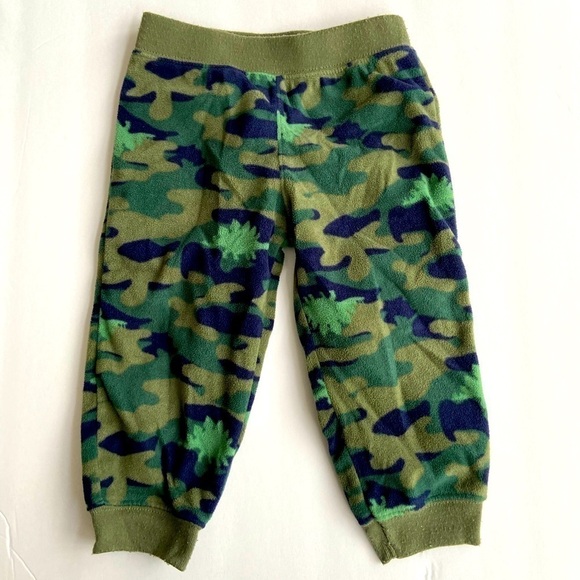 Just One You by Carter’s 18 Month Dinosaur Camo Fleece Pants Winter Warm Cozy - Picture 1 of 5